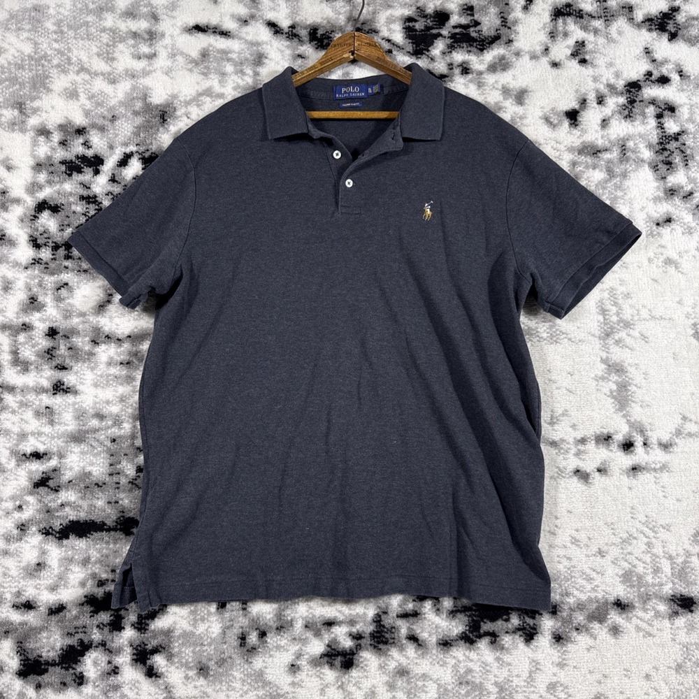 Polo Ralph Lauren Polo Shirt Mens Extra Large Flesh Pony Preppy CUSTOM SLIM FIT